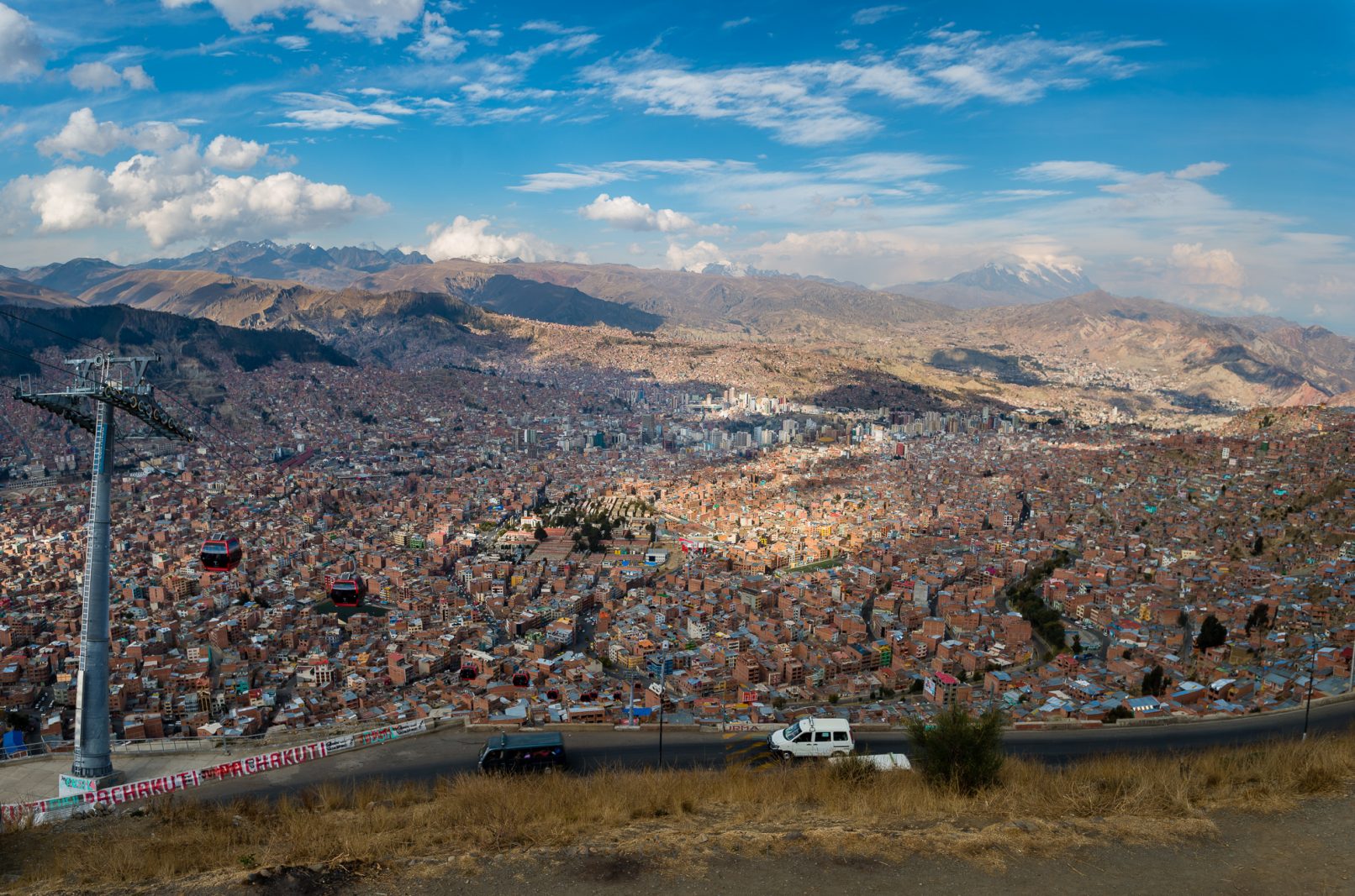 Panoramic View over La Paz, Bolivia by David Gysel Lenk.